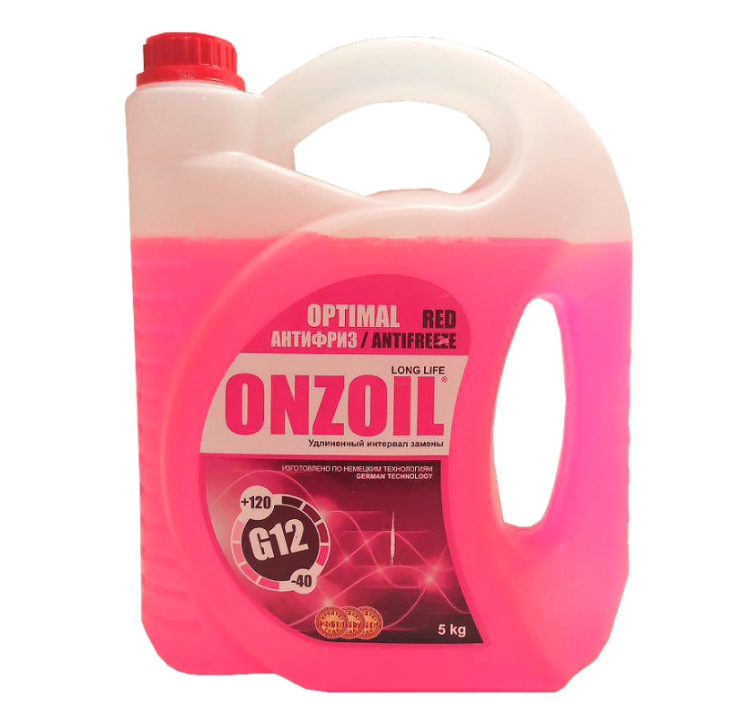 фото Антифриз onzoil арт. onzoiloptimalg12red42л5кгкрасный