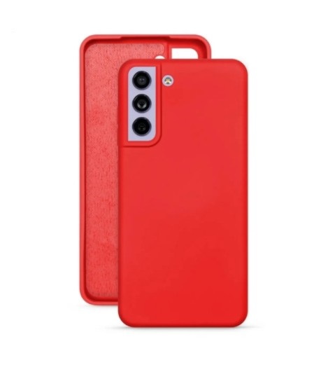 фото Чехол samsung s21 plus silicone cover красный nobrand