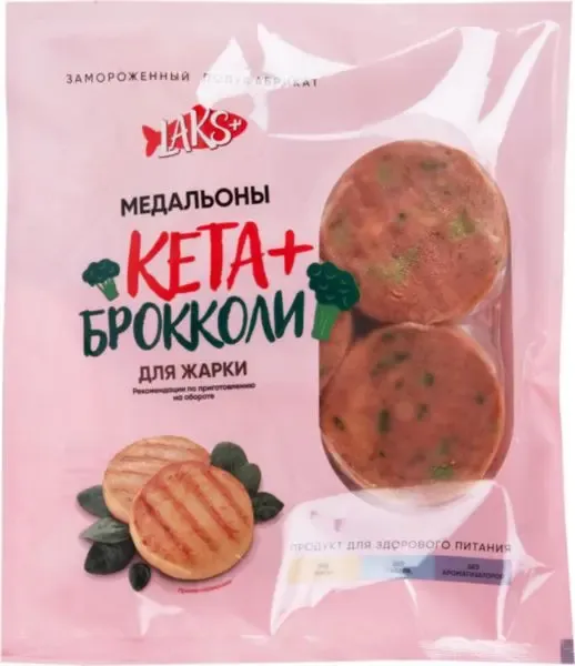 

Медальоны Laks+ кета-брокколи замороженные 300 г