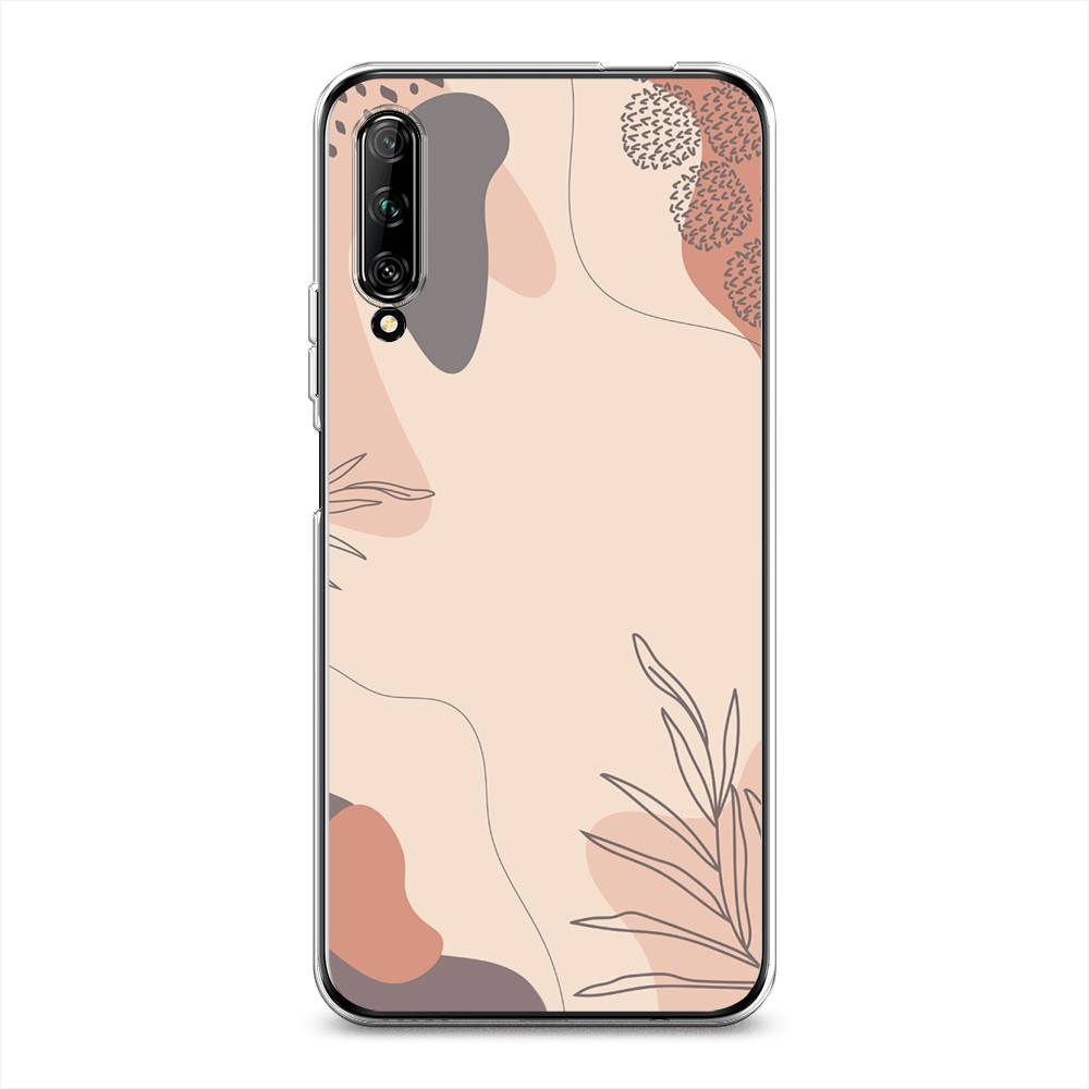 

Чехол на Huawei Y9s "Нюдовые тона", Коричневый;серый, 611150-4