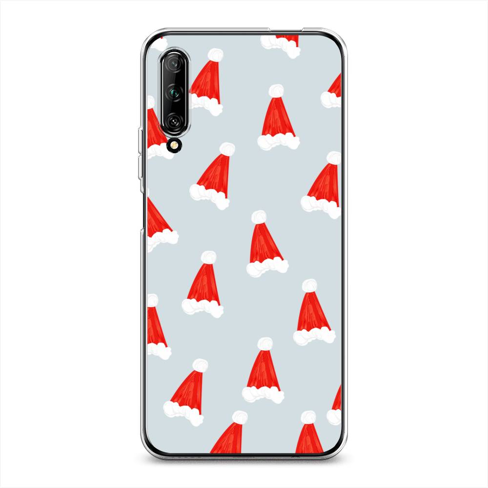 

Чехол на Huawei Y9s "Новогодние шапочки", Белый;красный;серый, 611150-5