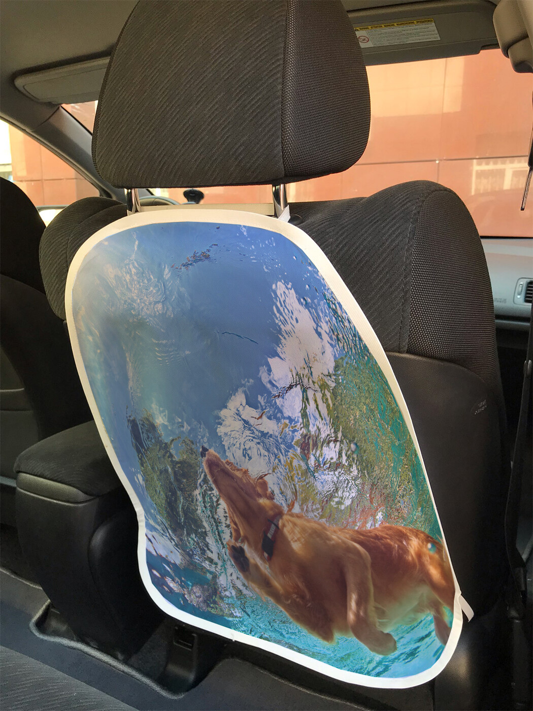 фото Накидка на спинку сиденья joyarty плавание собаки, 45х62