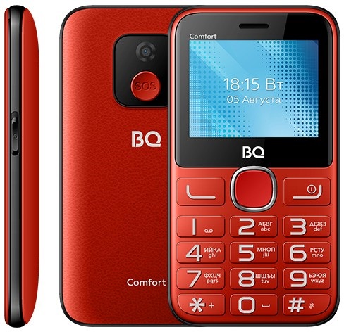 фото Мобильный телефон itel bq 2301 comfort red/black