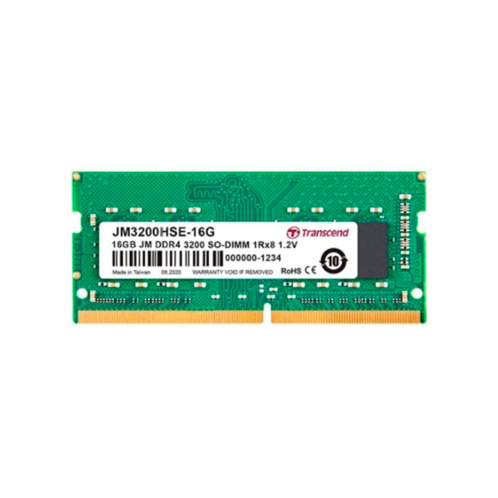 Оперативная память Transcend 16Gb DDR4 3200MHz SO-DIMM (JM3200HSE-16G)