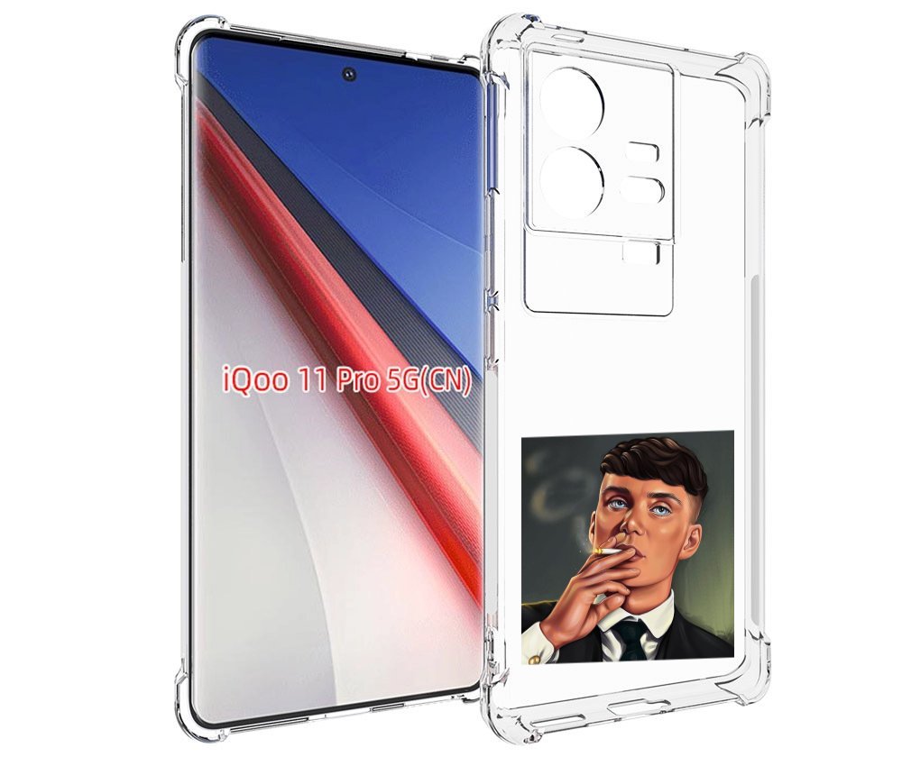 

Чехол бампер MyPads Томас-Шелби для Vivo iQOO 11 Pro противоударный, Прозрачный, Tocco