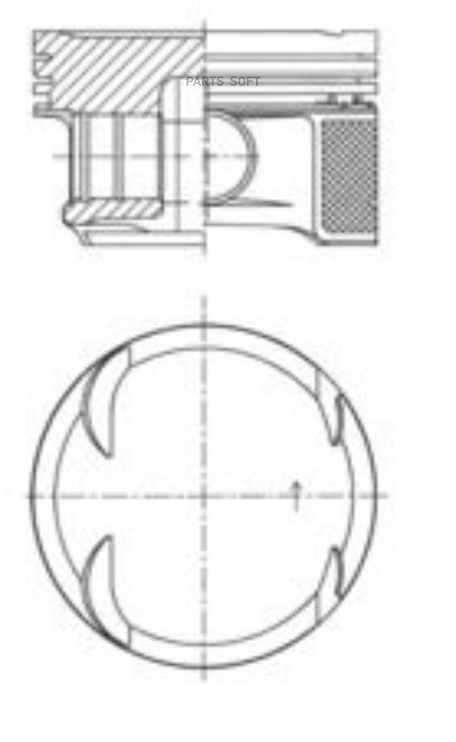 

Поршень KOLBENSCHMIDT 41724600 Dm.82X1.2X1.5X2.5 Std