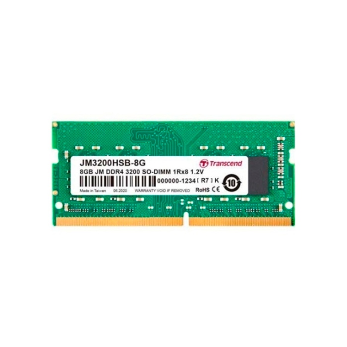 Оперативная память Transcend 8Gb DDR4 3200MHz SO-DIMM (JM3200HSB-8G)