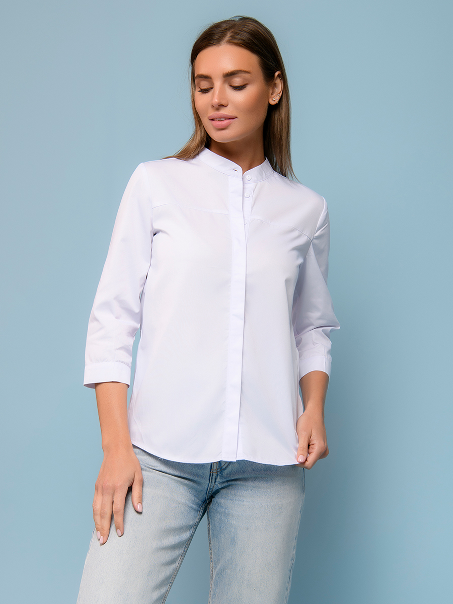 

Блуза женская 1001dress 0132107-02493 белая 50 RU, 0132107-02493