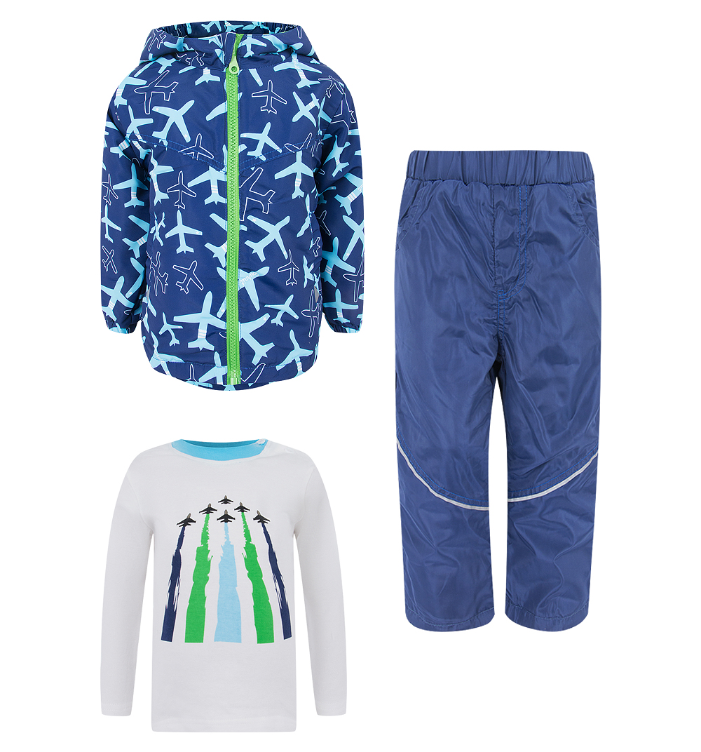 

Комплект джемпер/брюки/куртка Bony Kids синий LLS192805RD3 р.86, LLS192805RD3