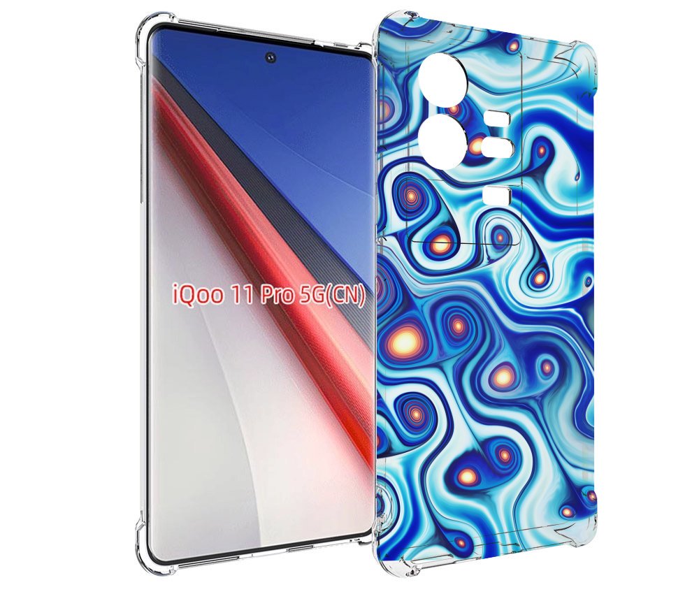 

Чехол бампер MyPads абстрактная-текстура для Vivo iQOO 11 Pro пр..., Прозрачный, Tocco
