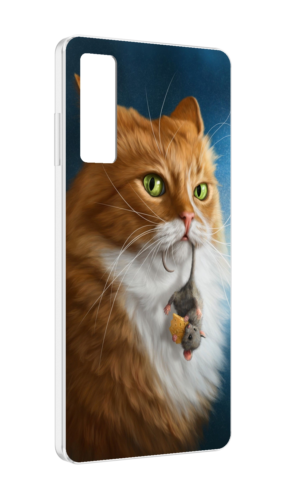 

Чехол MyPads Кот-и-мышь для TCL 20 5G, Прозрачный, Tocco