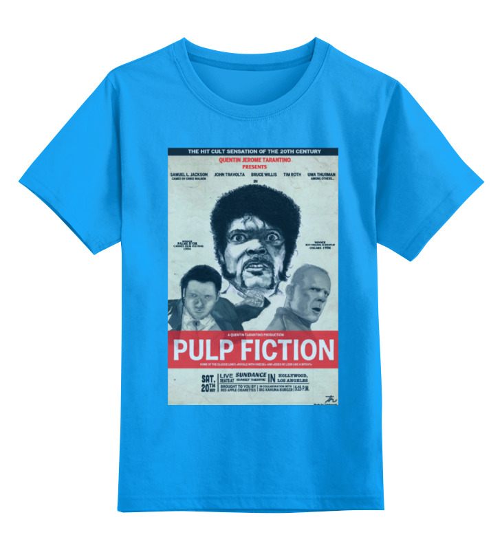 

Футболка детская Printio Pulp fiction цв. голубой р. 152, Pulp fiction