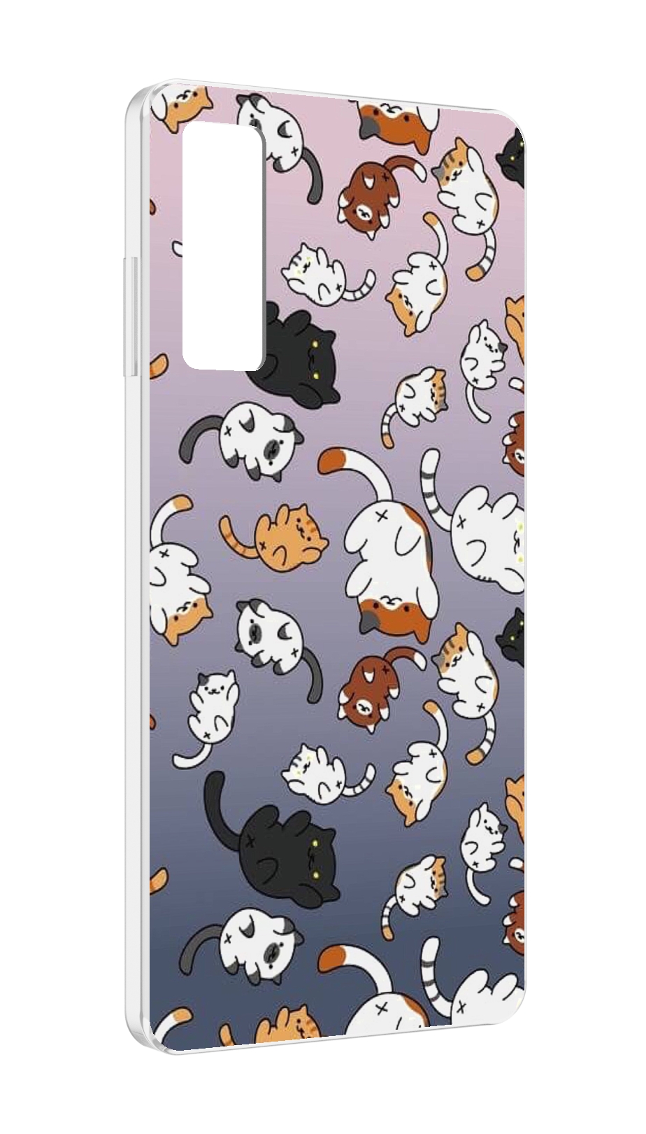 

Чехол MyPads Котики-летают для TCL 20 5G, Прозрачный, Tocco
