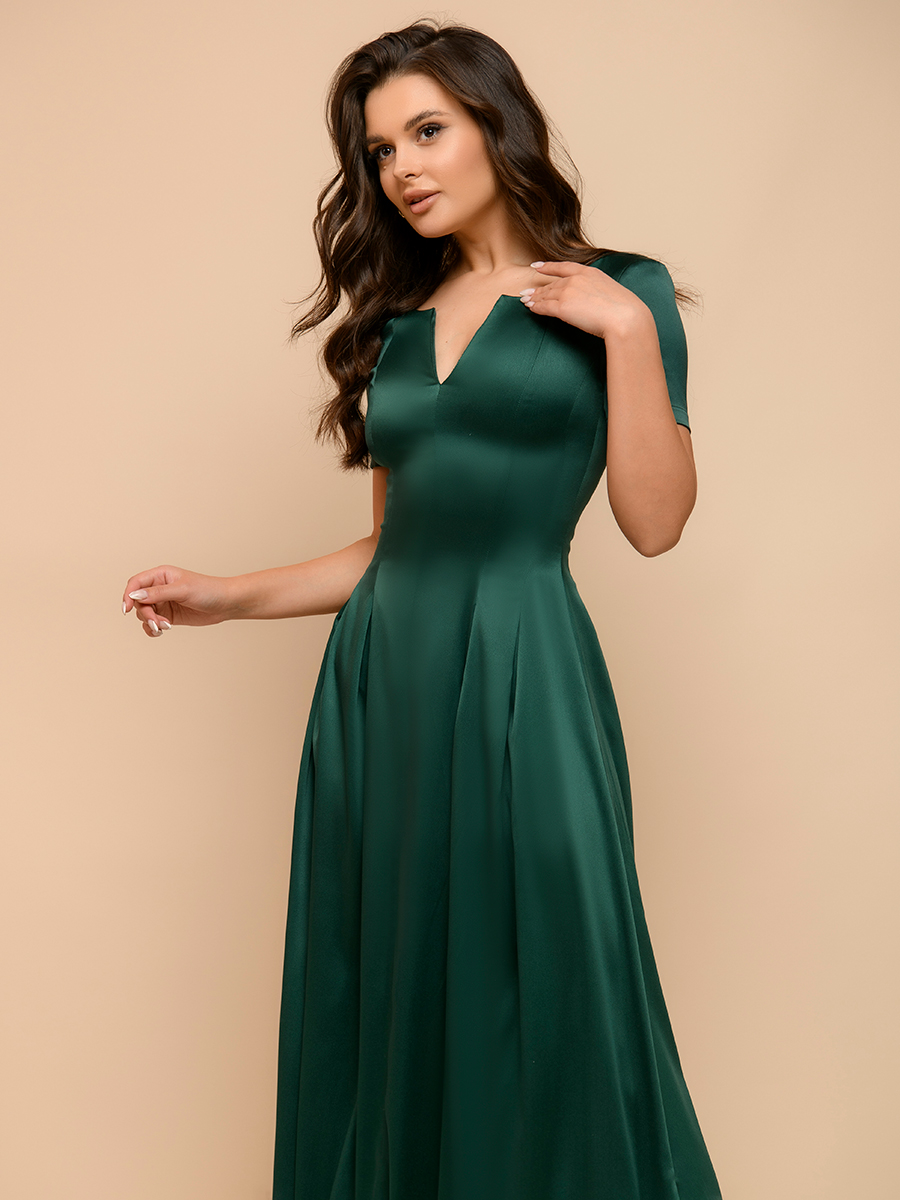 

Платье женское 1001dress DM00383 зеленое 50 RU, DM00383