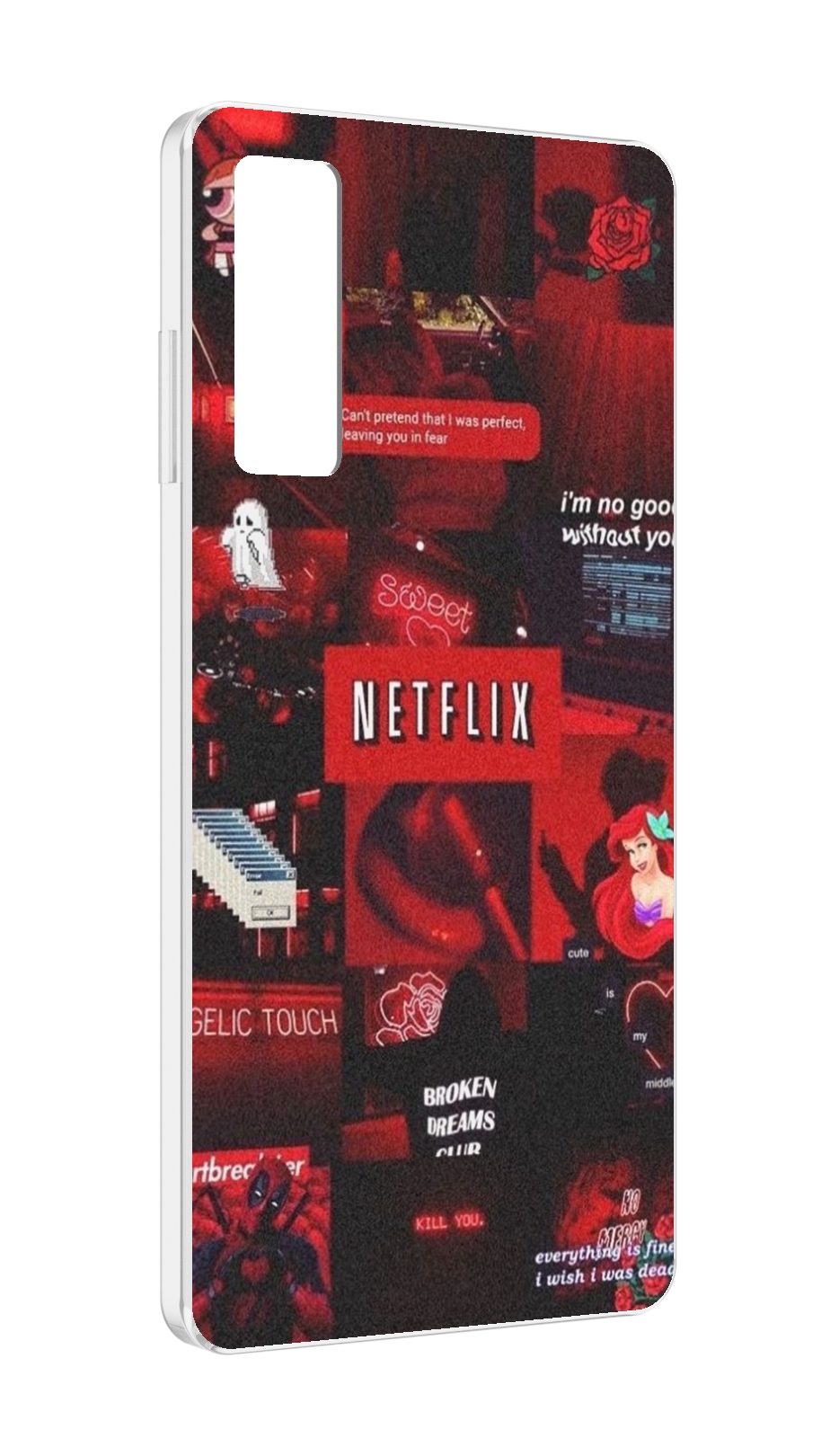 

Чехол MyPads Красные-проекты для TCL 20 5G, Прозрачный, Tocco