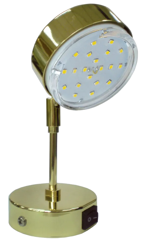 Ecola GX53 FT4173 светильник поворотный на среднем кронштейне золото