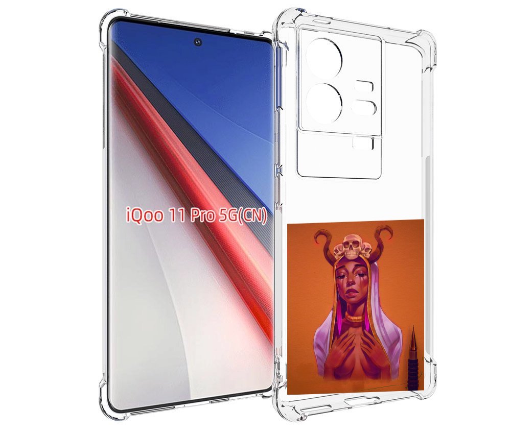 

Чехол бампер MyPads античная-девушка для Vivo iQOO 11 Pro против..., Прозрачный, Tocco