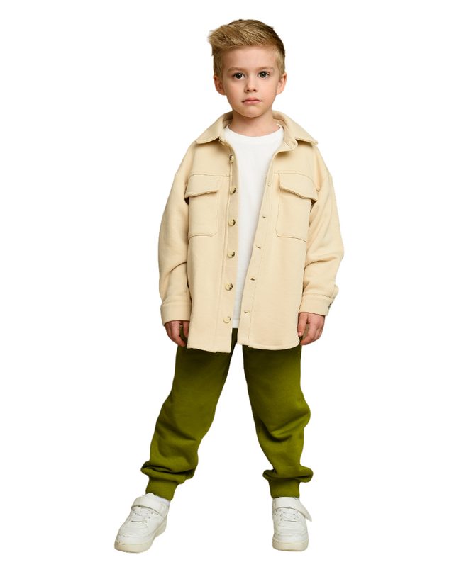

Рубашка детская LePT beige shirt цв. бежевый р. 110, shirt