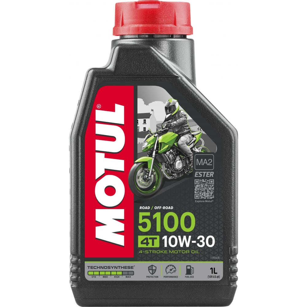 

MOTUL Моторное масло 5100 4T SAE 10W30 1 л 104062