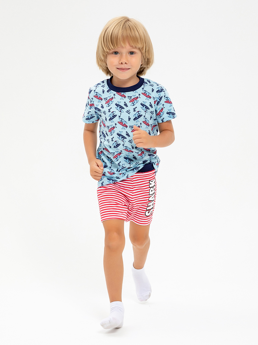 

Костюм повседневный детский КотМарКот 717441437, белый, синий, красный, 128, Белый;красный;синий, 717441437