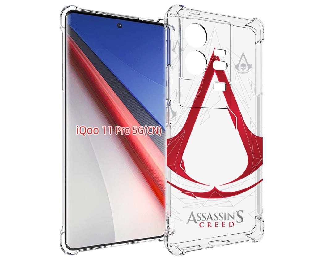 

Чехол бампер MyPads ассасин-крид-знак для Vivo iQOO 11 Pro проти..., Прозрачный, Tocco