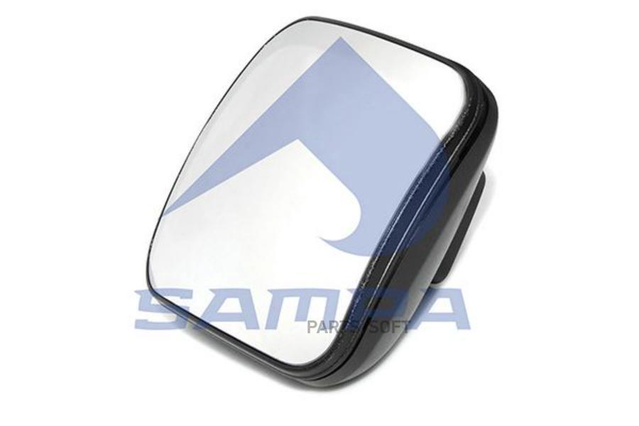 Зеркало боковое MERCEDES Actros левое/правое с подогревом (200x200мм) SAMPA