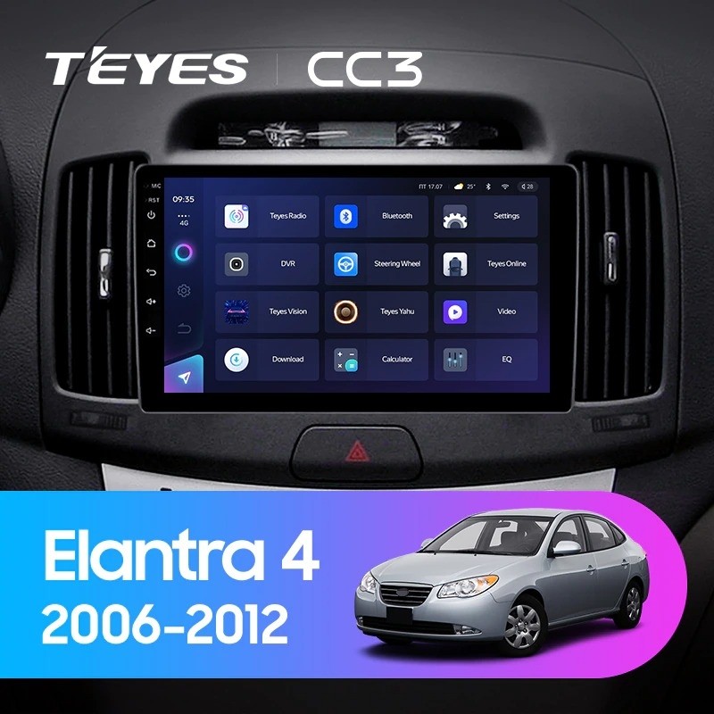 Штатная магнитола Teyes CC3 432 Hyundai Elantra 4 HD 2006-2012 3902200₽