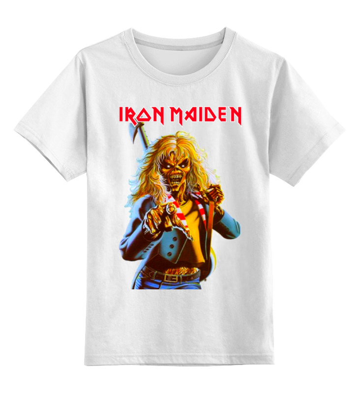 

Футболка детская Printio Iron maiden band цв. белый р. 152, Iron maiden band