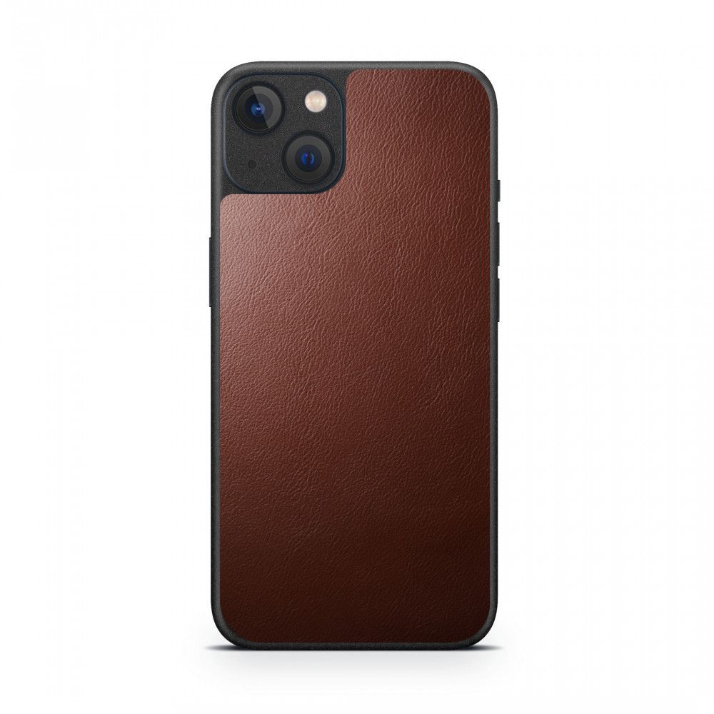 

Наклейка Glueskin из натуральной кожи Rook для Apple iPhone 13 Mini, Коричневый
