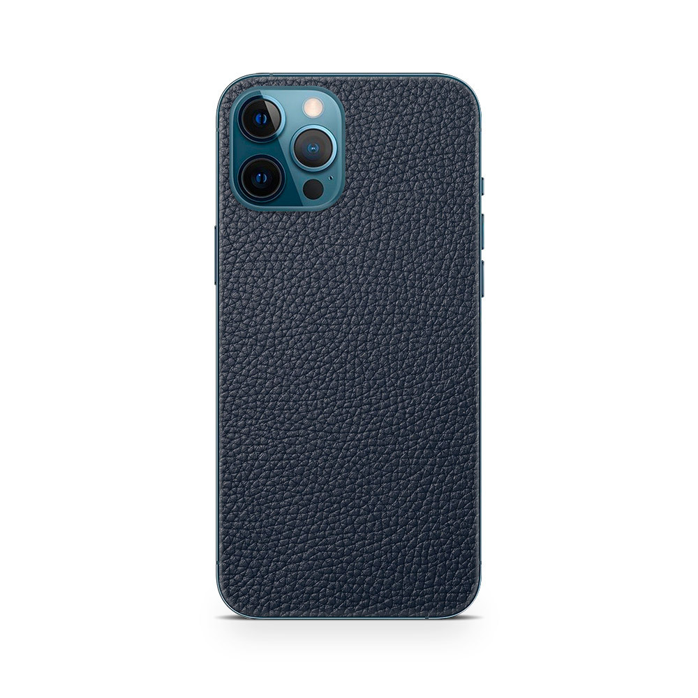 

Наклейка Glueskin из натуральной кожи Classic для Apple iPhone 13 Pro Max, Синий