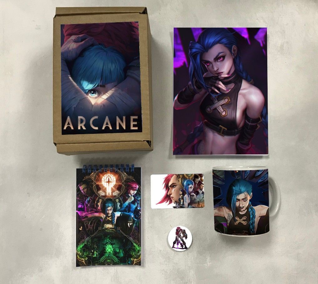 

Бокс с подарком Аркейн Arcane 1 2-001, 5 предметов, Аркейн Arcane 1