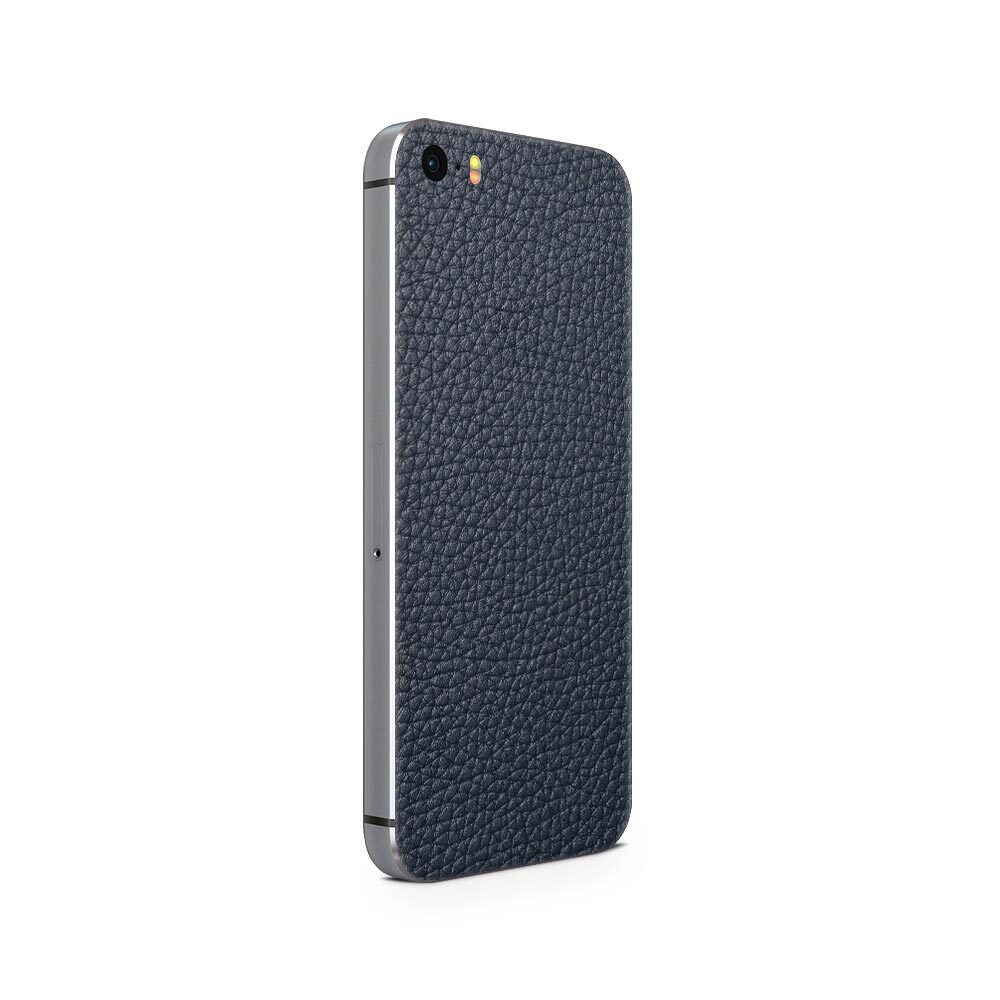 

Наклейка Glueskin из натуральной кожи Classic для Apple iPhone 5S/SE, Синий