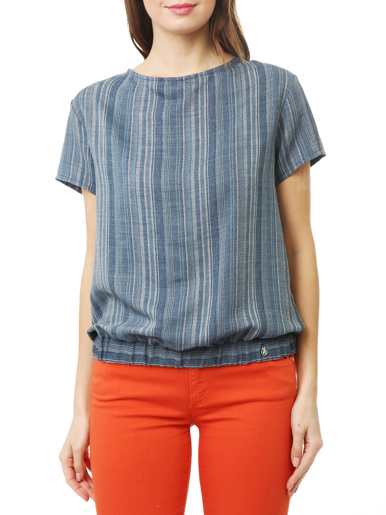 

Блуза женская Trussardi Jeans 56C11 синяя 42 RU, Синий, 56C11