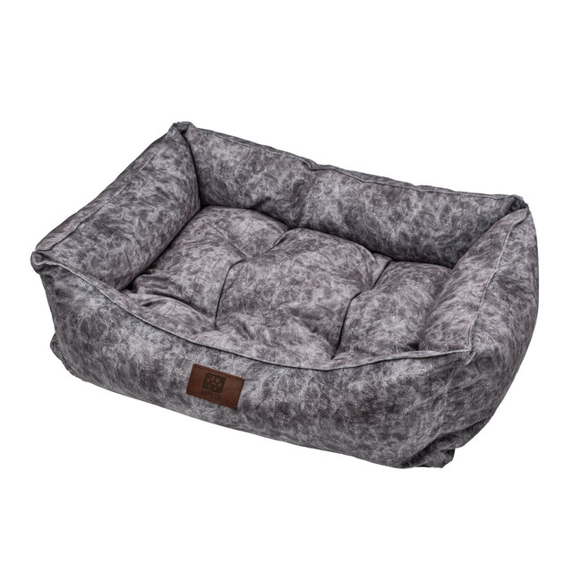 

Лежанка для собаки, кошки MishaExpo текстиль 32x46x16см серый