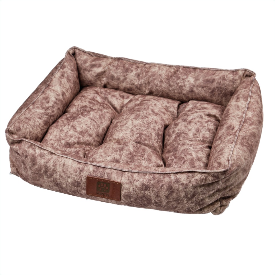 

Лежанка для собаки, кошки MishaExpo текстиль 32x46x16см коричневый