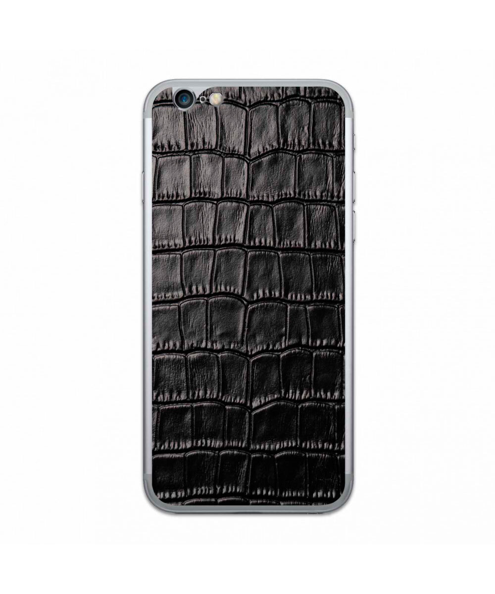 

Наклейка Glueskin из натуральной кожи Croco для Apple iPhone 6 Plus/6s Plus, Черный