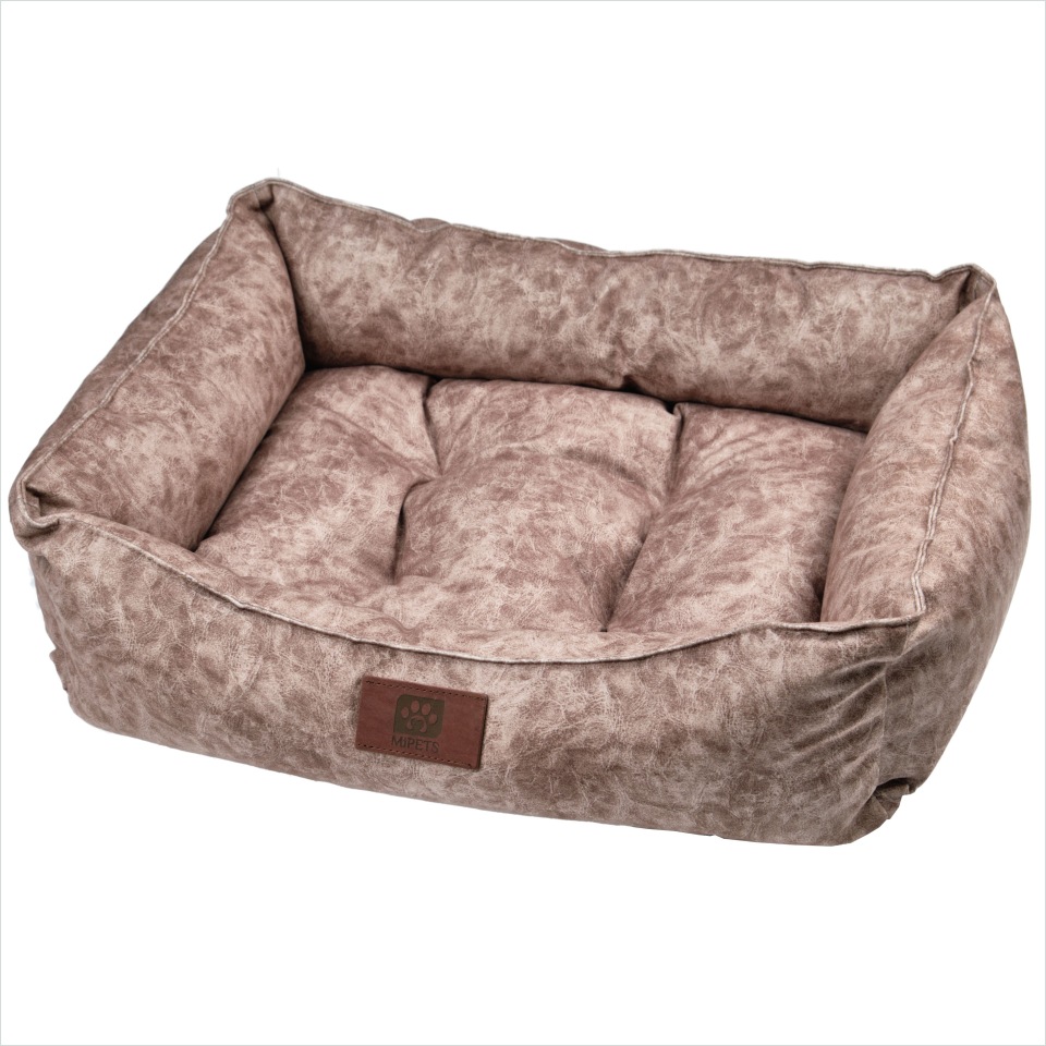 

Лежанка для собаки, кошки MishaExpo текстиль 48x64x22см бежевый