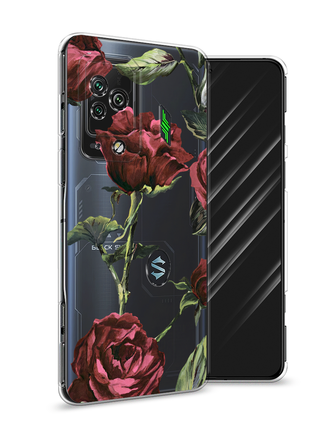 

Чехол Awog "Бордовые розы фон" на Xiaomi Black Shark 5 Pro / Сяоми Блэк Шарк 5 Про, Красный