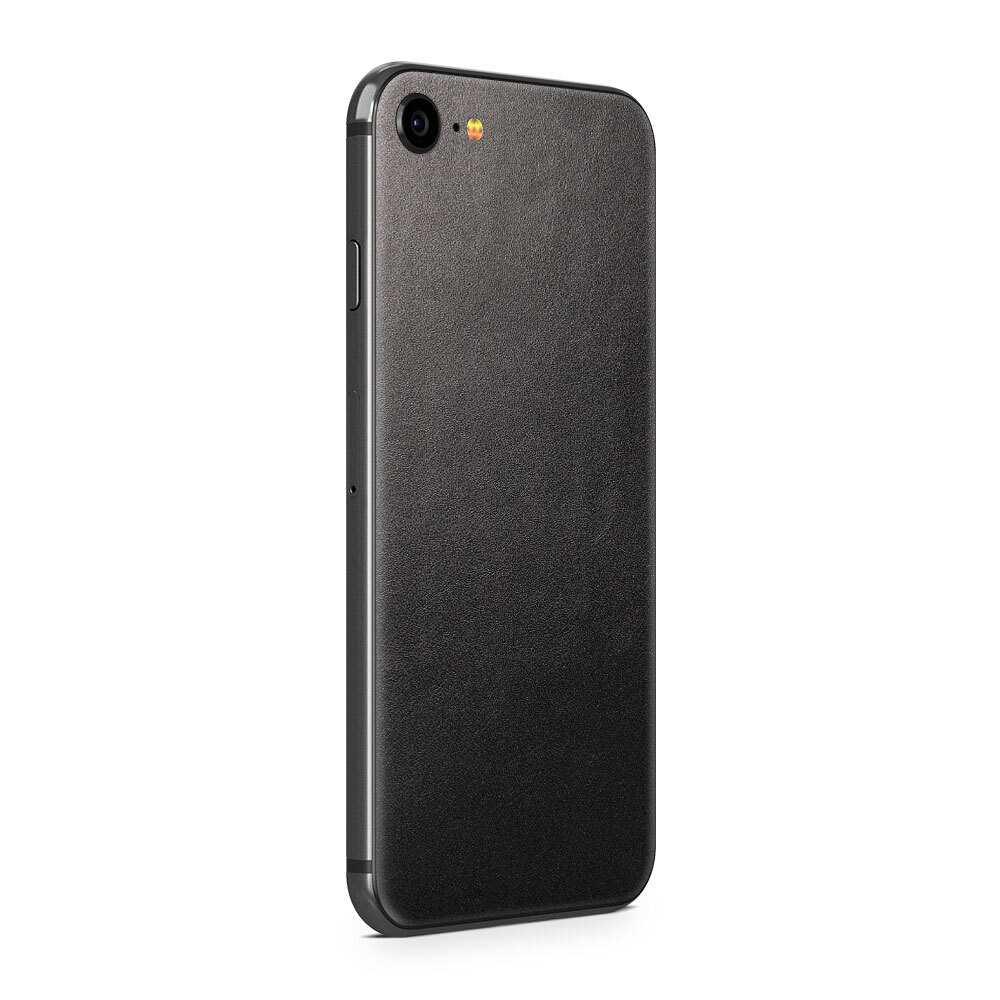 Наклейка Glueskin из натуральной кожи Just Black для Apple iPhone 7 1690₽