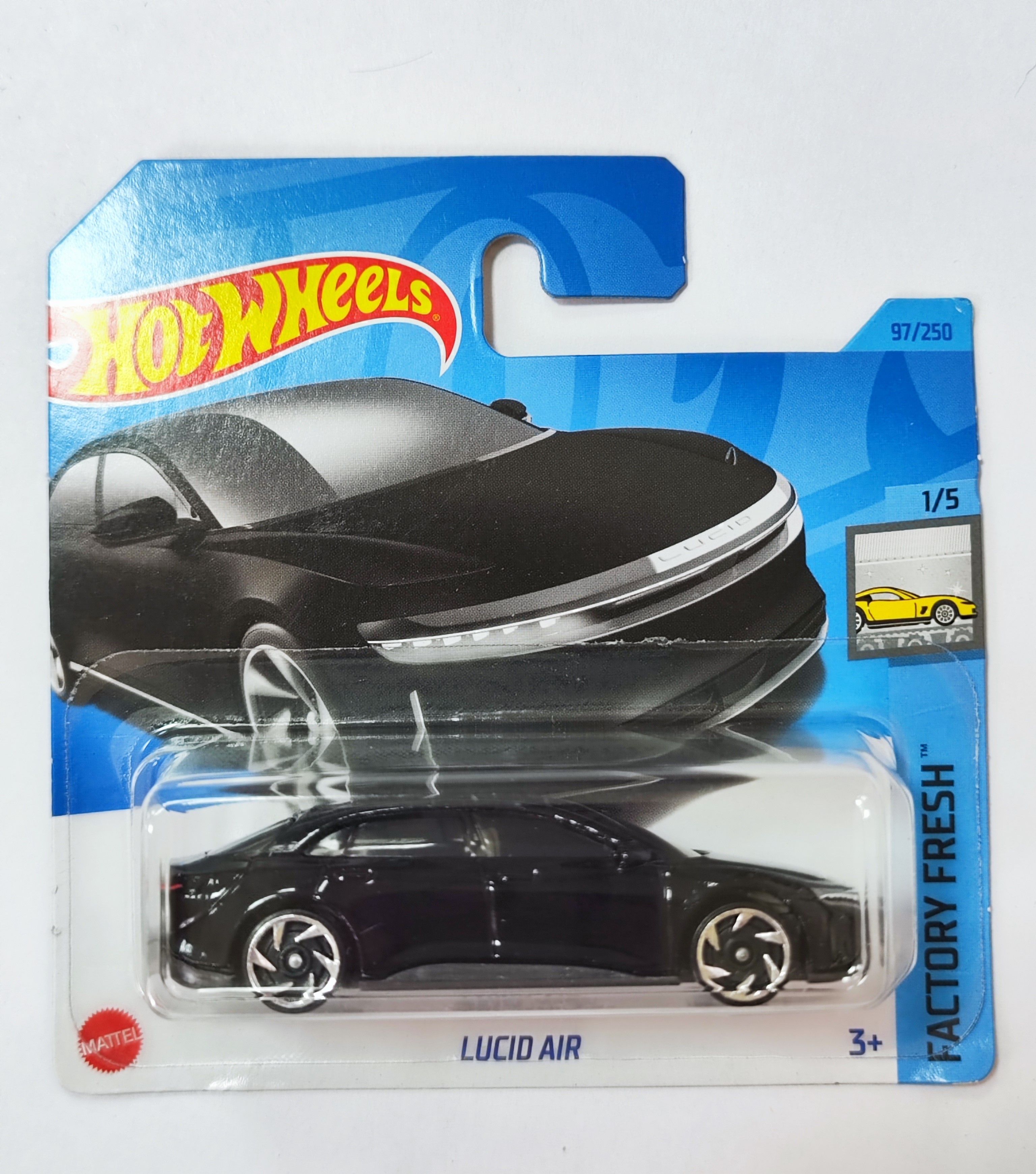 

Машинка базовой коллекции Hot Wheels LUCID AIR черная 5785 HKK76, Черный, 5785/HKK76