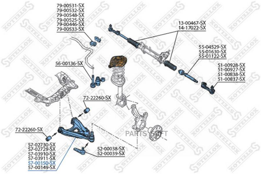 

Рычаг Левый STELLOX 5700150SX