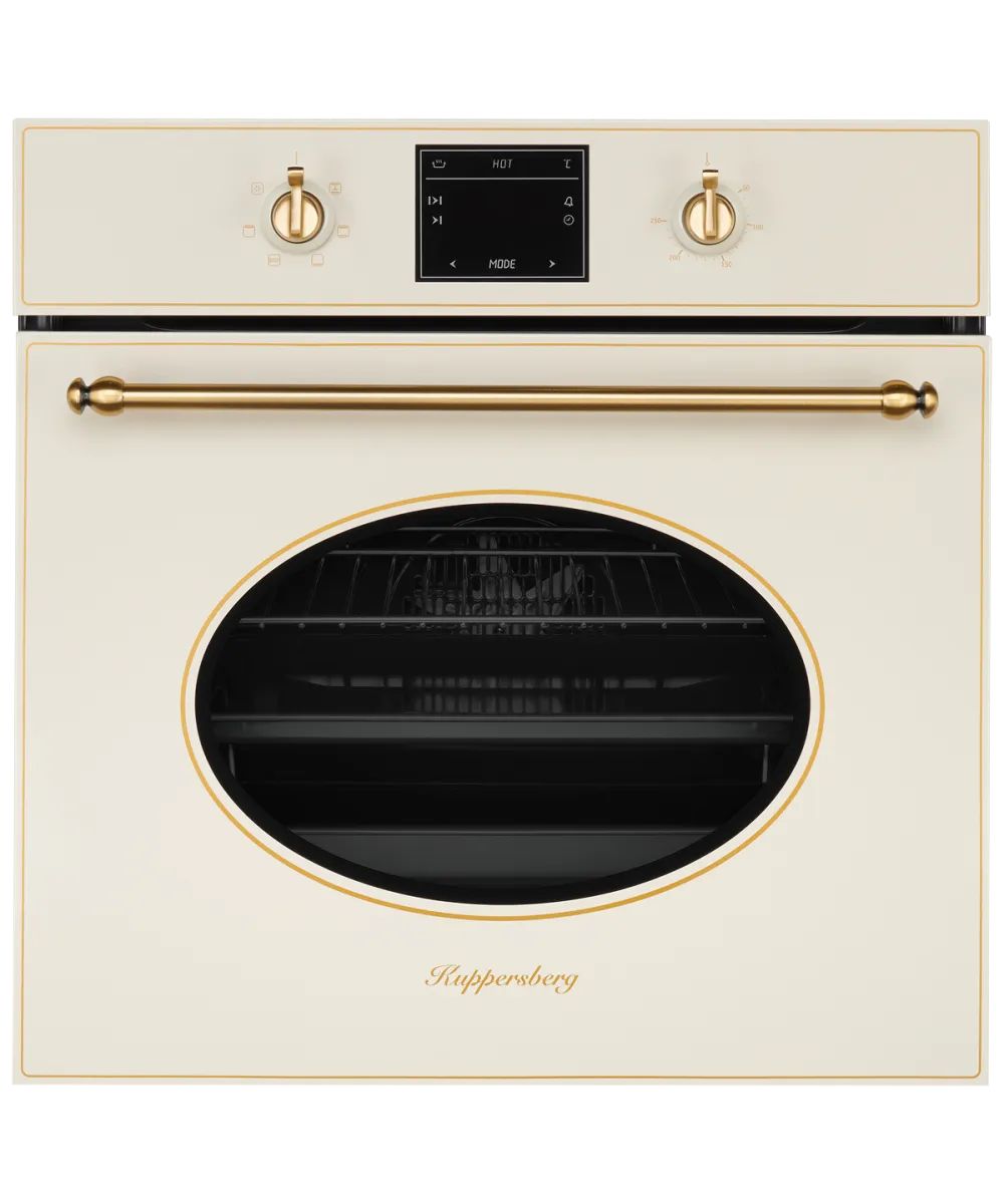 

Встраиваемый электрический духовой шкаф Kuppersberg SR 615 C Bronze бежевый, золотистый, SR 615 C Bronze