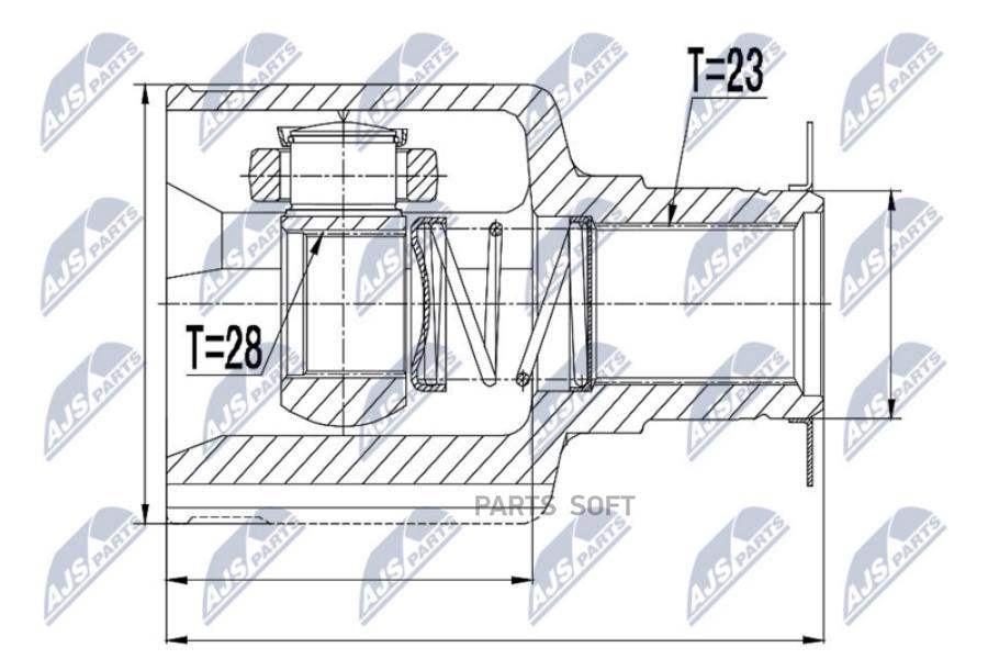 

Шрус Внутренний Renault NTY NPWRE055