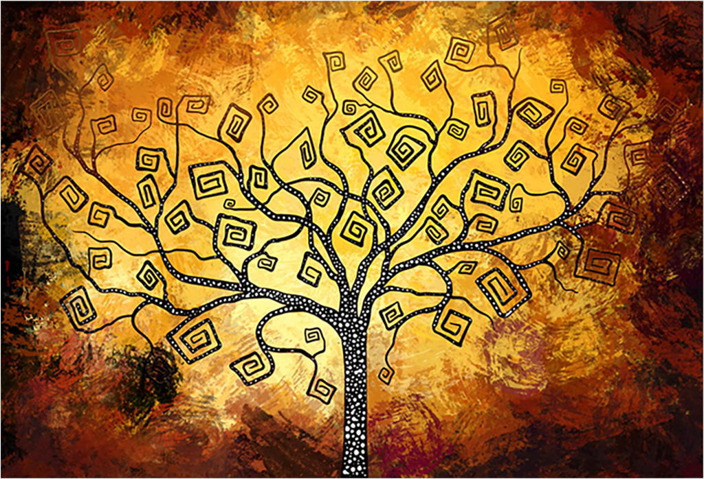 

Картина на холсте с подрамником ХитАрт Оранжевое дерево 80x40 см, 1181