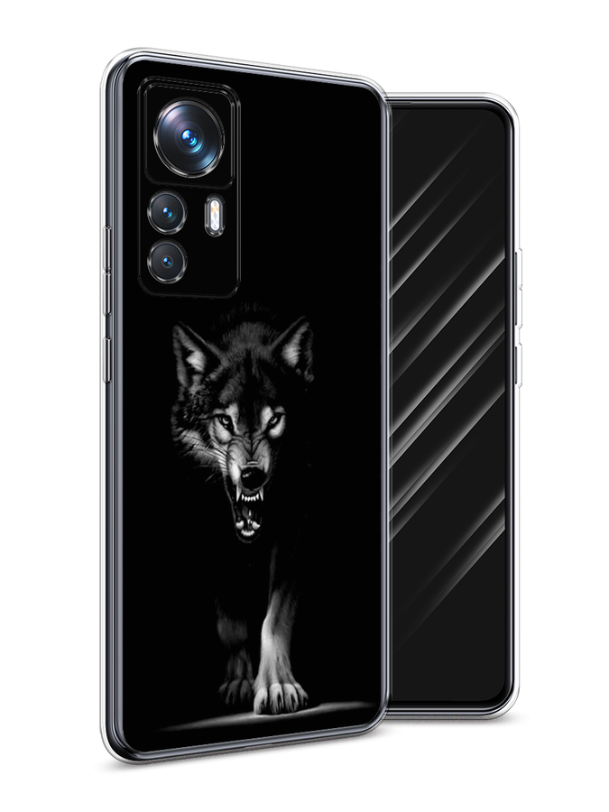 

Чехол Awog на Xiaomi 12T Pro / Сяоми 12T Про "Волк выходит из ночи", Серый;черный;белый