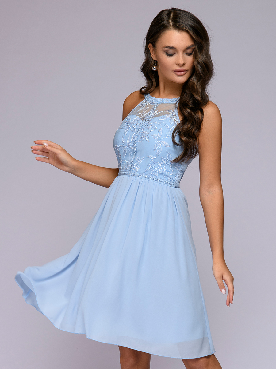 фото Платье женское 1001dress 0122001-30108 синее 42 ru