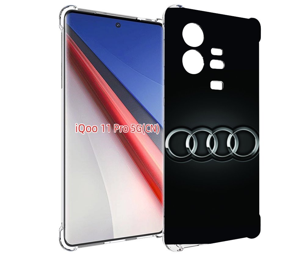 

Чехол бампер MyPads ауди audi 2 для Vivo iQOO 11 Pro противоударный, Прозрачный, Tocco
