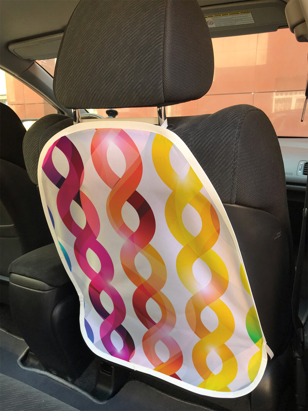 фото Накидка на спинку сиденья joyarty плетеные спирали в красках, 45х62