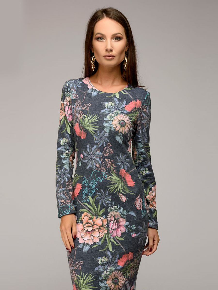 

Платье женское 1001dress DM00890 синее 40 RU, DM00890