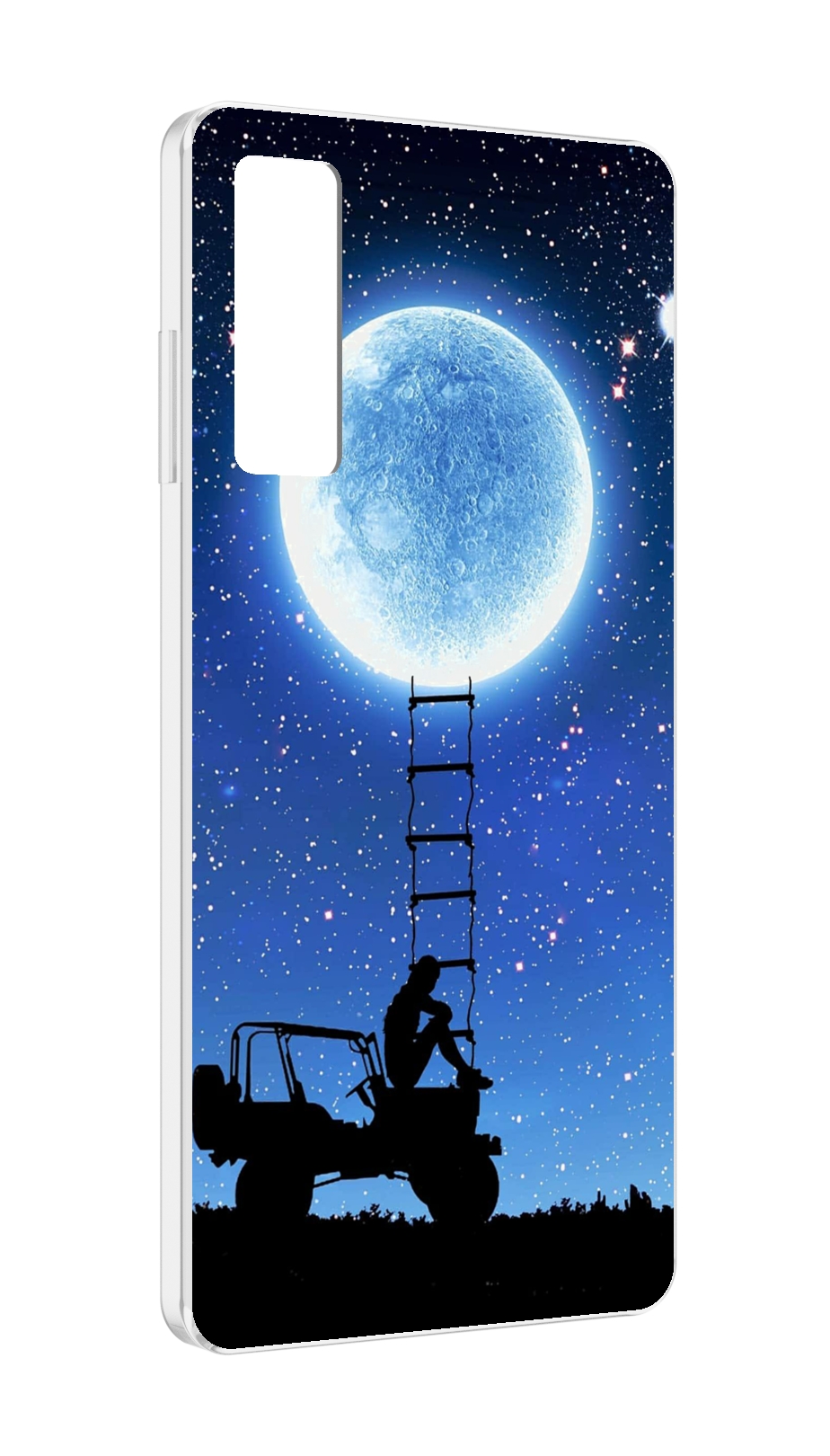 

Чехол MyPads Машина-на-лун для TCL 20 5G, Прозрачный, Tocco